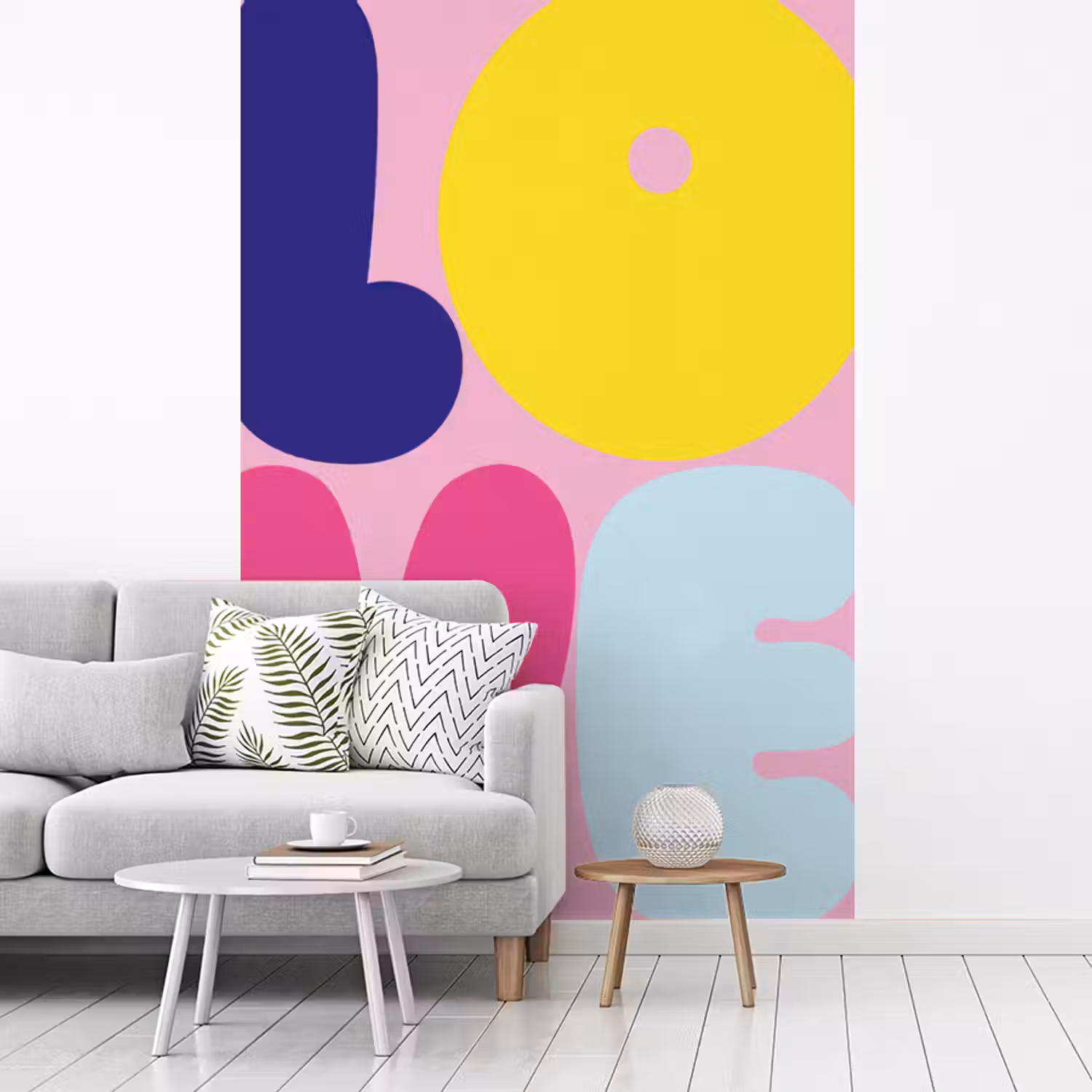 Love - Valentijn - Kleurrijk fotobehang vinyl groot -woonkamer