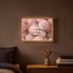Basketballen - Roze - Quote - Sportief Light Box met batterij (Wandlamp) middel -sfeer4
