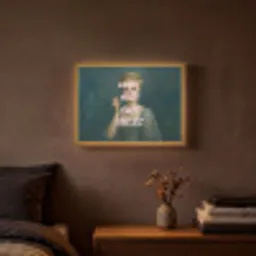Klassiek - Sierlijk - Roze Light Box met batterij (Wandlamp) middel -sfeer4