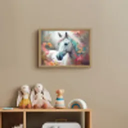 Paard - Natuur - Bloemen - Dieren - Bos Light Box met batterij (Wandlamp kind) middel -sfeer2_kind