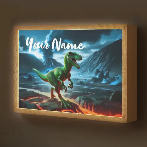 Dino - Lava - Groen - Jongens Light Box met batterij (Wandlamp kind) middel -z3d_website