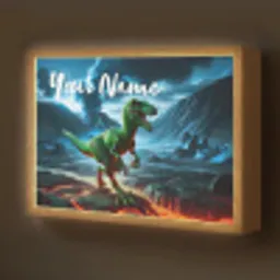 Dino - Lava - Groen - Jongens Light Box met batterij (Wandlamp kind) middel -z3d_website