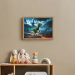 Dino - Lava - Groen - Jongens Light Box met batterij (Wandlamp kind) middel -sfeer2_kind