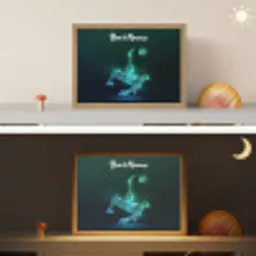 Voetbal - Voetballer - Jongen - Zwart Light Box met batterij (Wandlamp kind) middel -sfeer3_kind