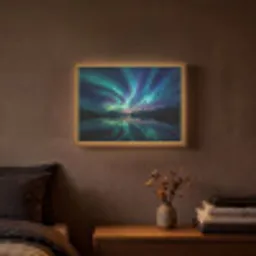 Noorderlicht - Kleurrijk - Bergmeer Light Box met batterij (Wandlamp) middel -sfeer4