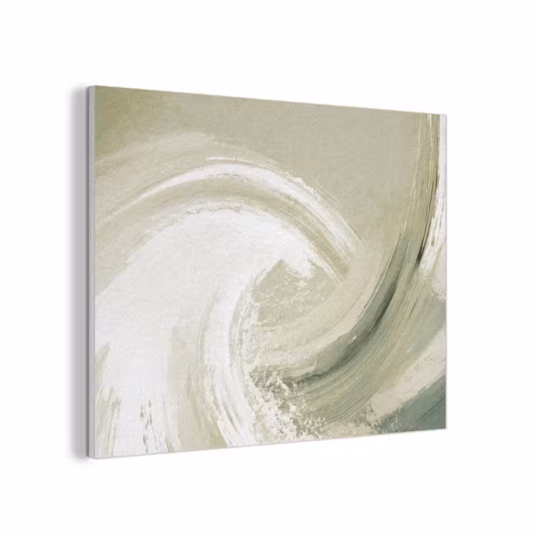 Abstract - Penseelstreken - Golven - Groen PET vilt klein -3d