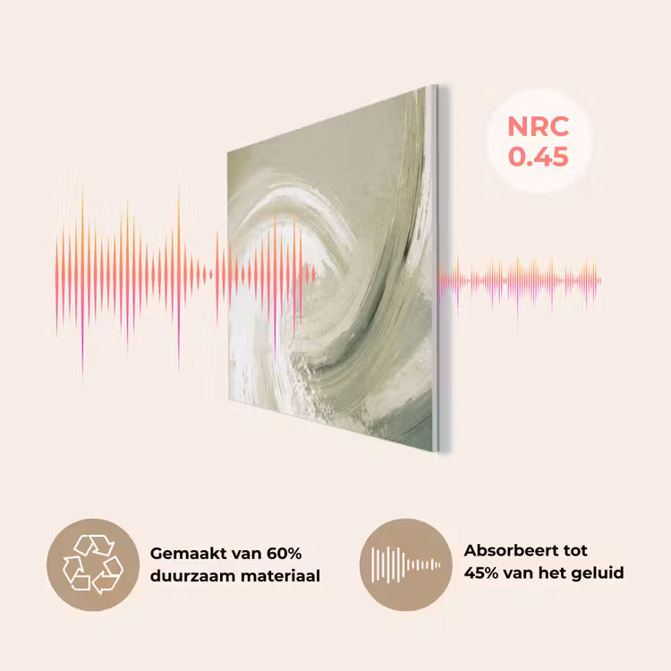 Abstract - Penseelstreken - Golven - Groen PET vilt klein -USP_NL