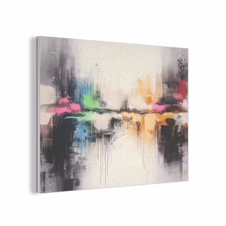 Abstract - Kleurexplosie - Landschap PET vilt klein -3d