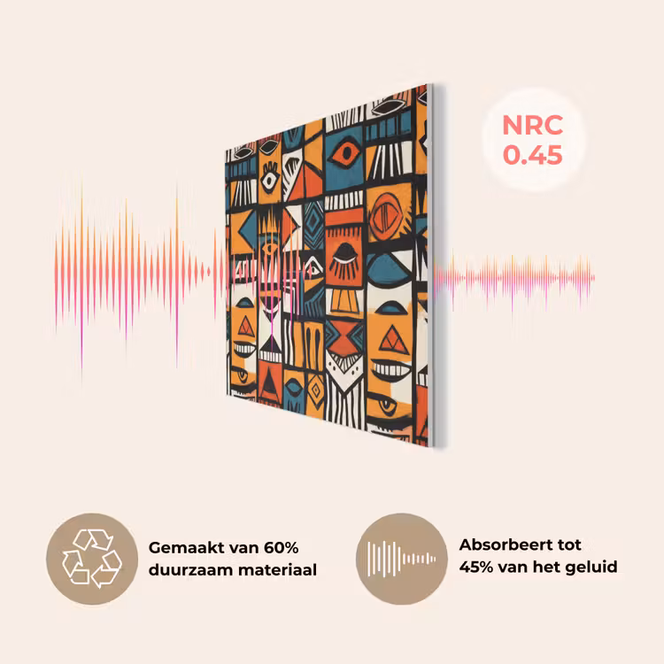 Abstract - Gezichten - Mozaïek PET vilt klein -USP_NL