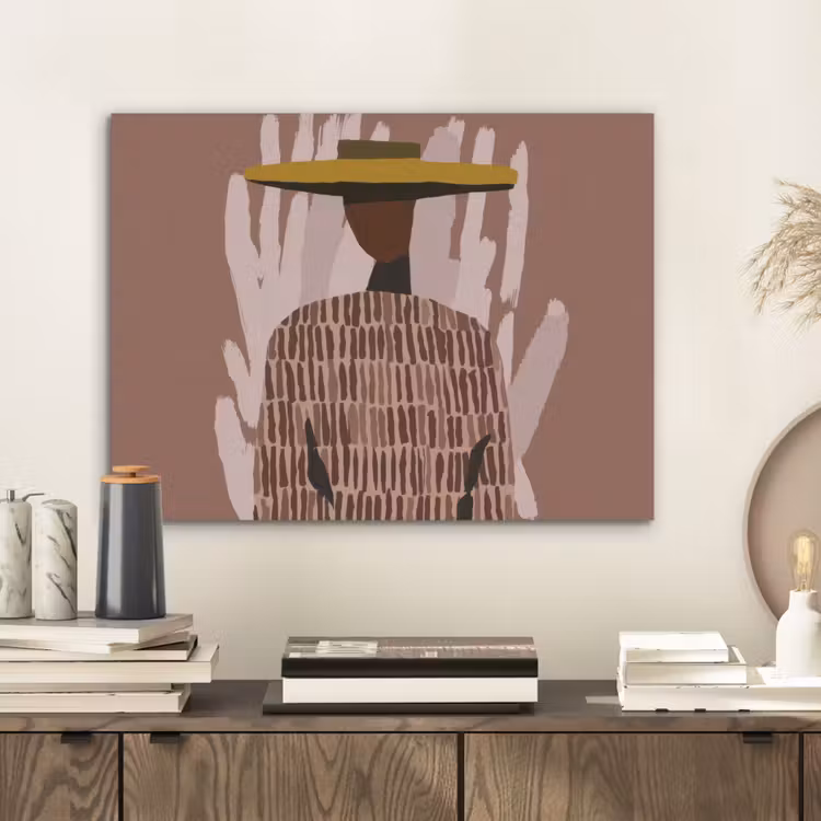 Abstract - Figuur - Illustratie - Hoed PET vilt klein -sfeer1