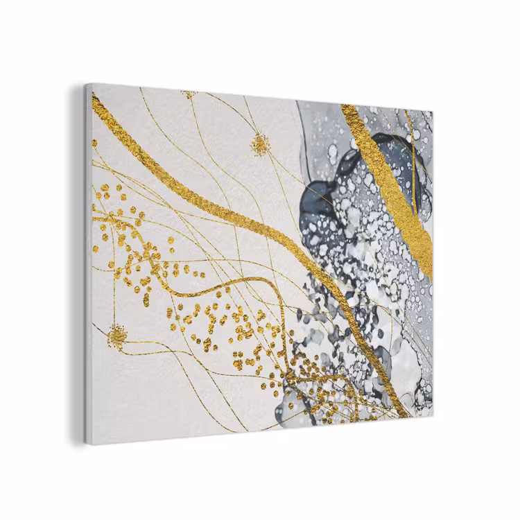Abstract - Goud - Natuur - Kunst PET vilt klein -3d