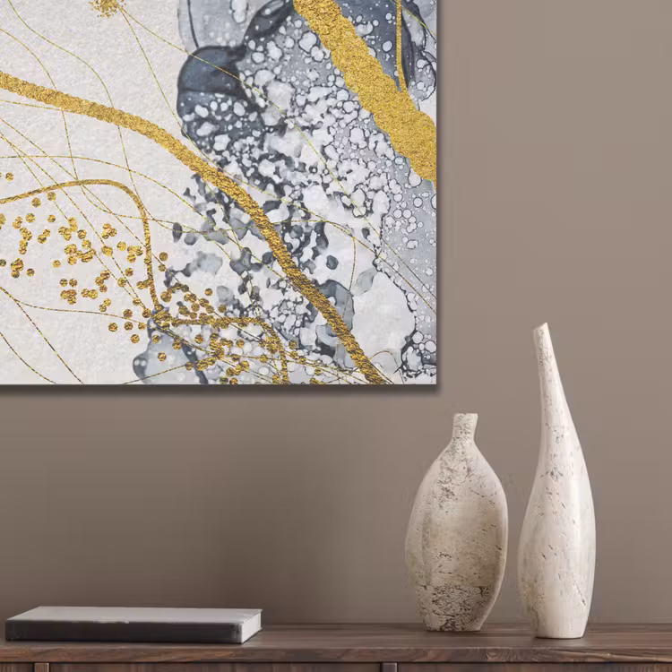 Abstract - Goud - Natuur - Kunst PET vilt klein -sfeer6_closeup