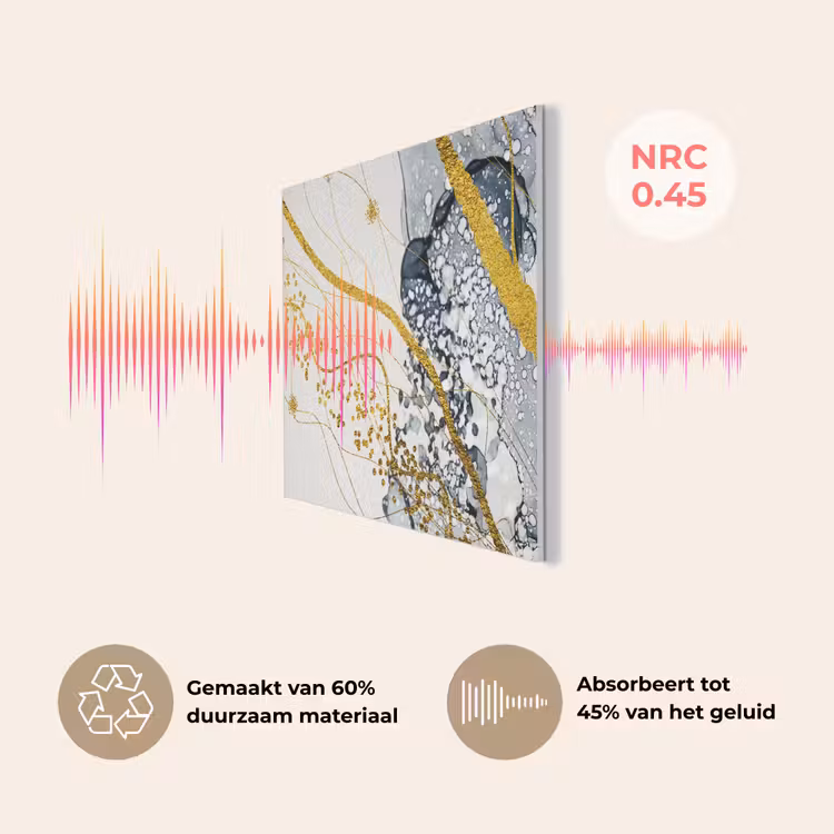Abstract - Goud - Natuur - Kunst PET vilt klein -USP_NL