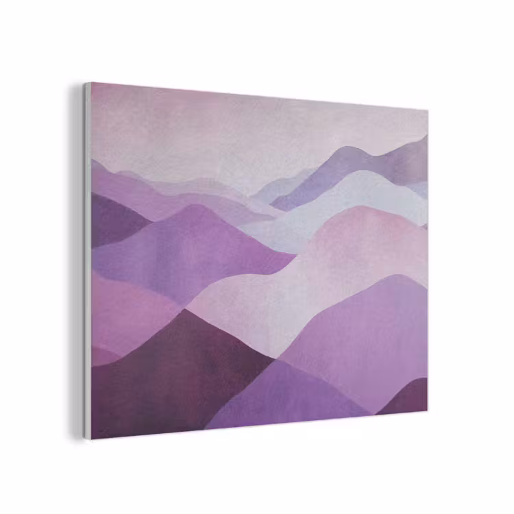 Abstract - Heuvels - Landschap - Paars PET vilt klein -3d