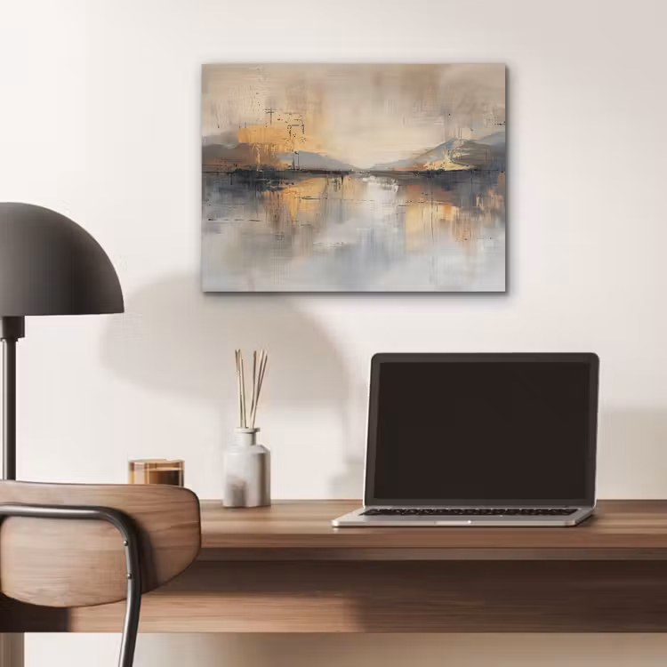 Abstract - Modern - Beige - Aesthetic - Goud PET vilt klein -sfeer5