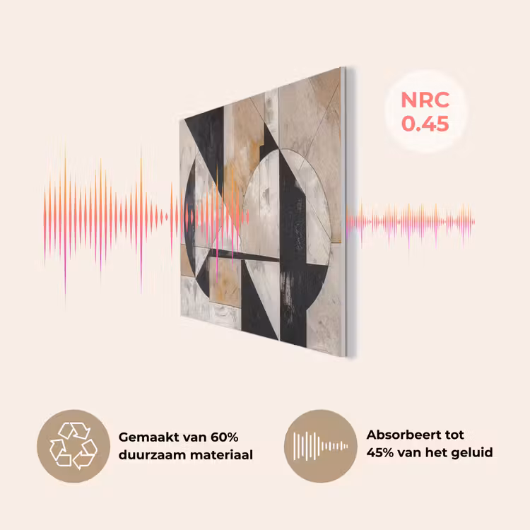 Abstract - Modern - Geometrisch - Pastel PET vilt klein -USP_NL