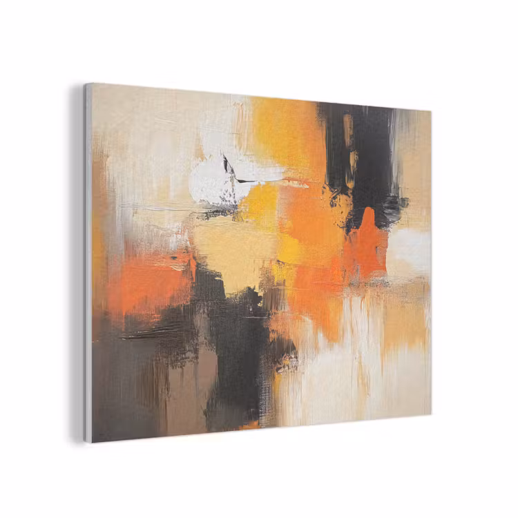 Abstract - Modern - Verflook - Herfst kleuren - Oranje PET vilt klein -3d