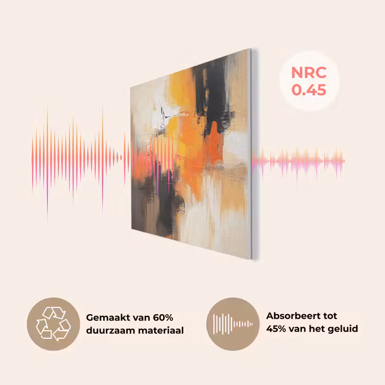 Abstract - Modern - Verflook - Herfst kleuren - Oranje PET vilt klein -USP_NL