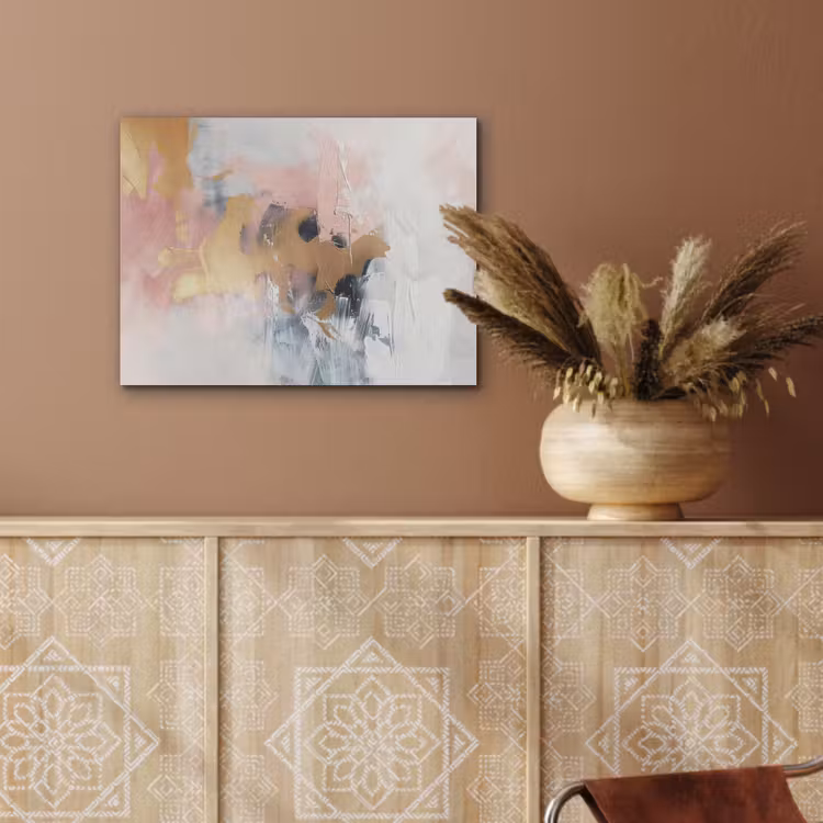 Abstract - Pastel kleuren - Goud - Modern - Aesthetic PET vilt klein -sfeer4