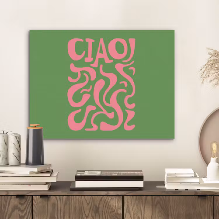 Abstract - Roze - Ciao - Vormen PET vilt klein -sfeer1