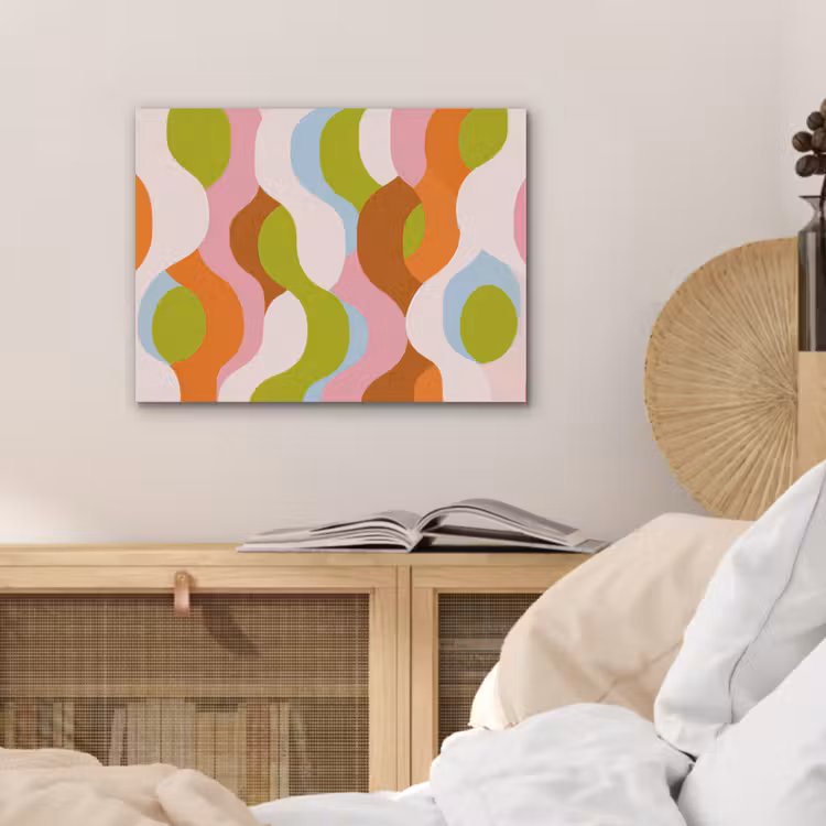 Abstract - Vormen - Roze PET vilt klein -sfeer3
