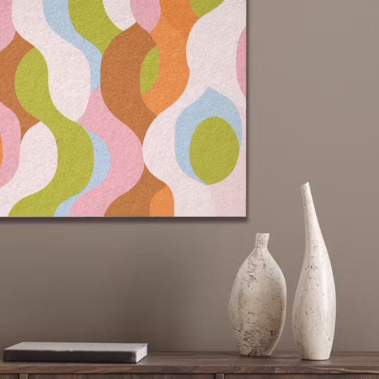 Abstract - Vormen - Roze PET vilt klein -sfeer6_closeup
