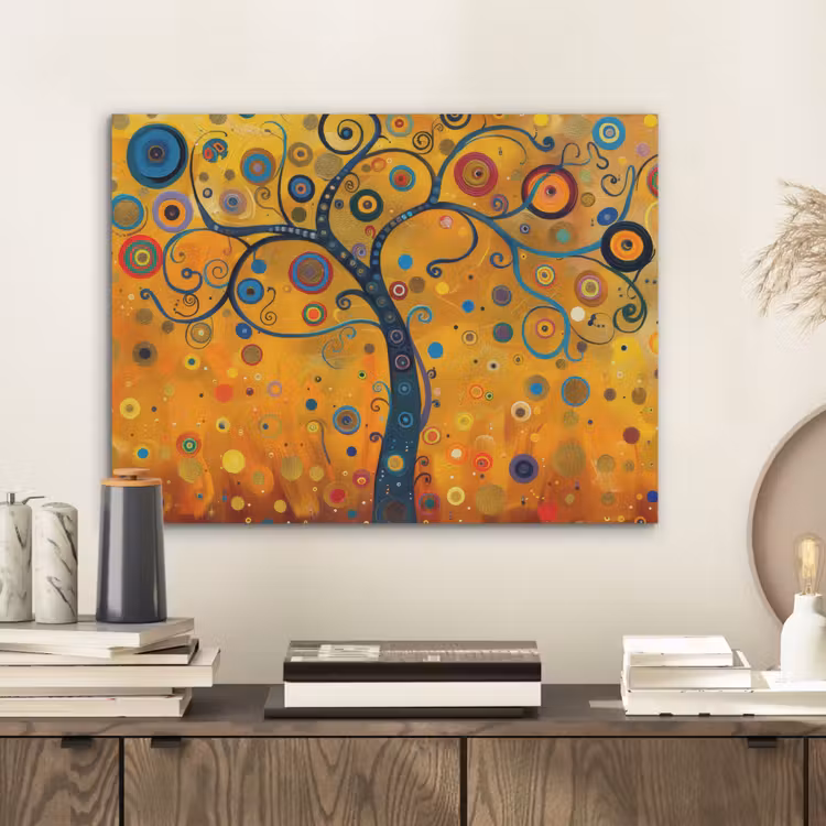 Abstract - Boom - Levensboom - Modern PET vilt klein -sfeer1