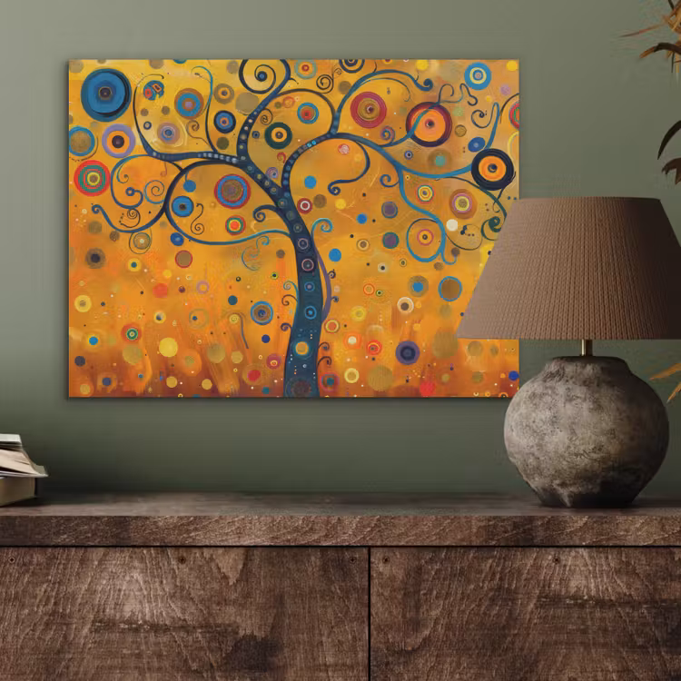 Abstract - Boom - Levensboom - Modern PET vilt klein -sfeer2
