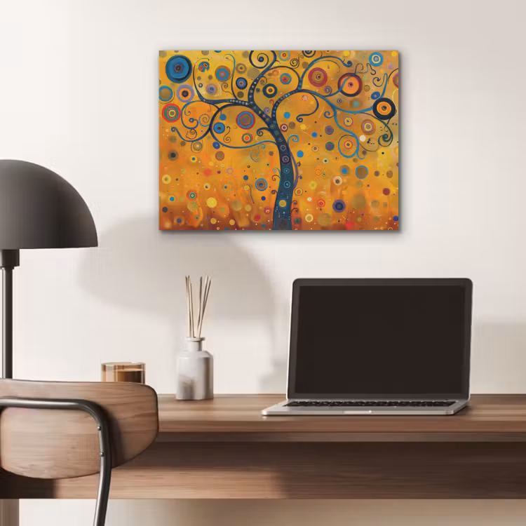 Abstract - Boom - Levensboom - Modern PET vilt klein -sfeer5