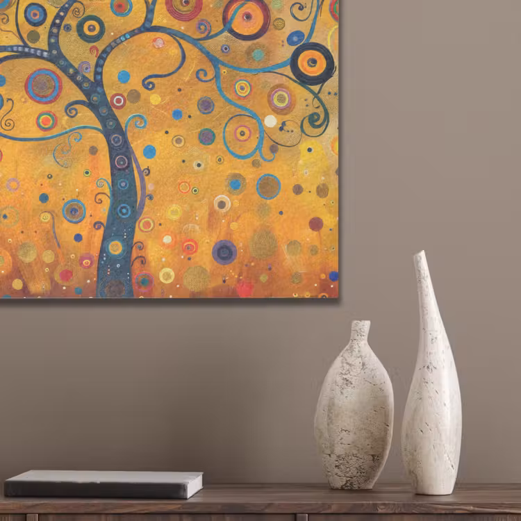 Abstract - Boom - Levensboom - Modern PET vilt klein -sfeer6_closeup