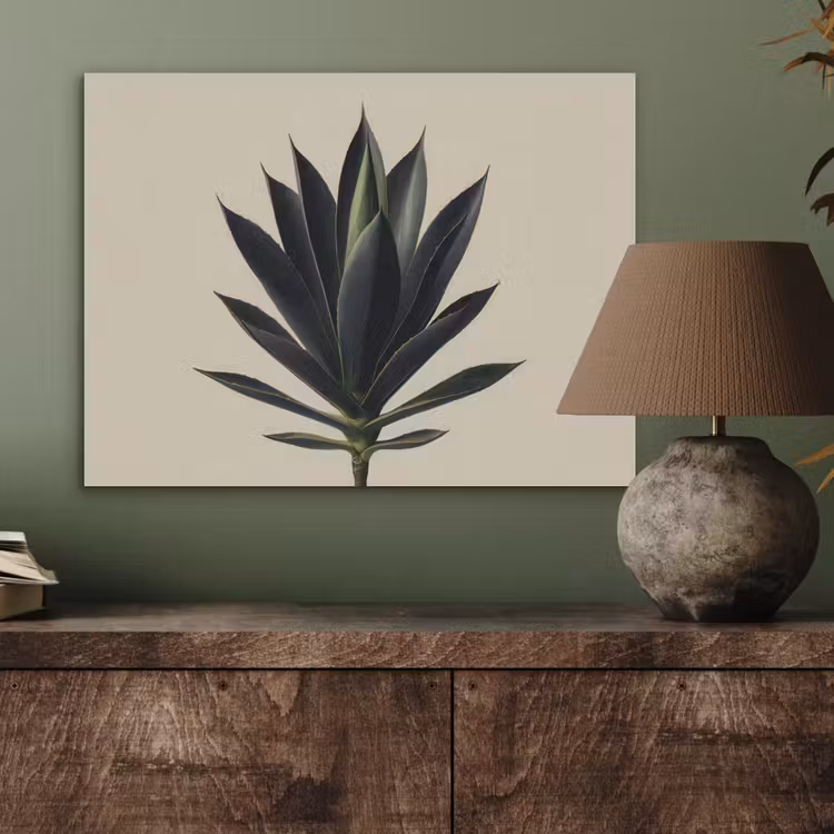 Agaveplant - Symmetrisch - Groen PET vilt klein -sfeer2