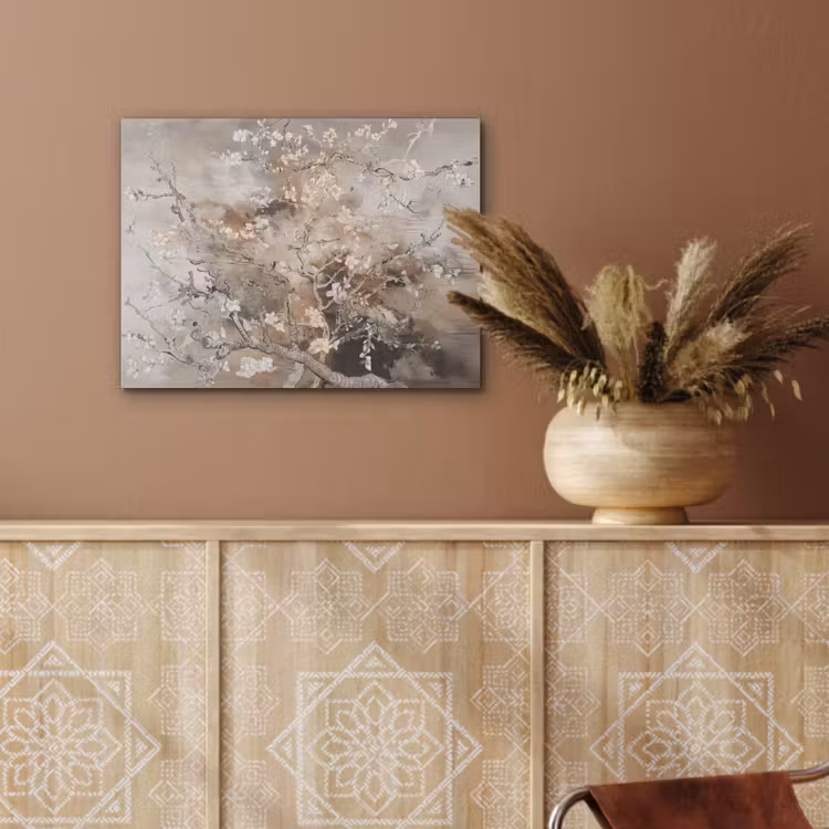 Amandelbloesem - Kunst - Van Gogh - Beige - Abstract PET vilt klein -sfeer4