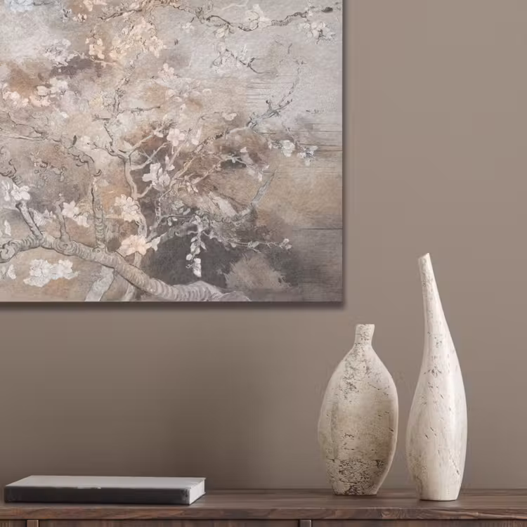 Amandelbloesem - Kunst - Van Gogh - Beige - Abstract PET vilt klein -sfeer6_closeup