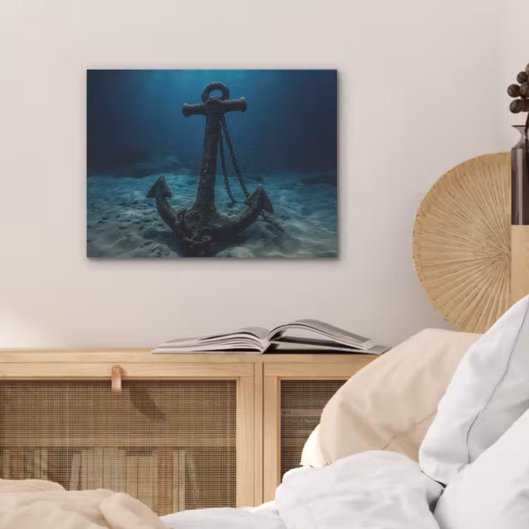 Anker - Ijzer - Zeebodem - Zand PET vilt klein -sfeer3