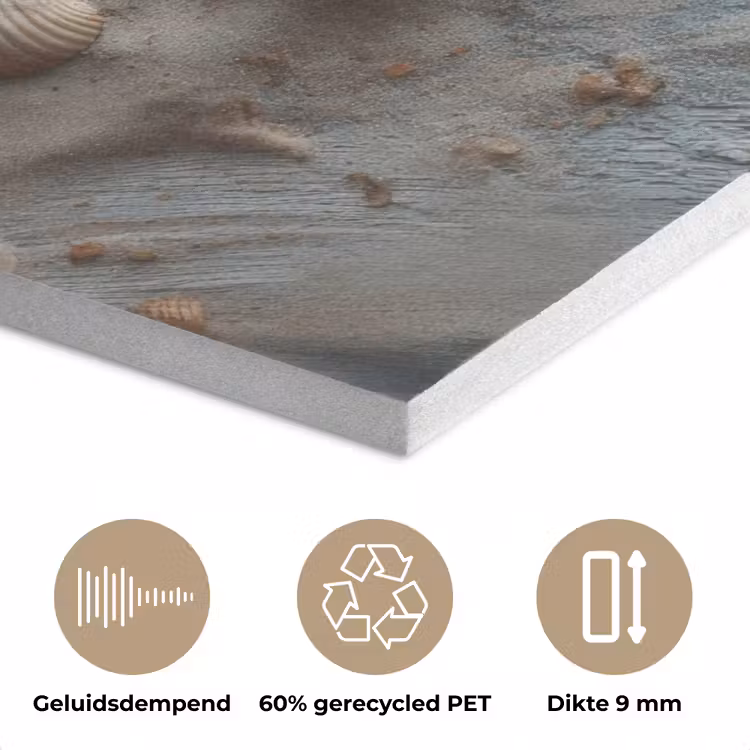 Anker - Hout - Schelpen - Zand PET vilt klein -closeup_NL