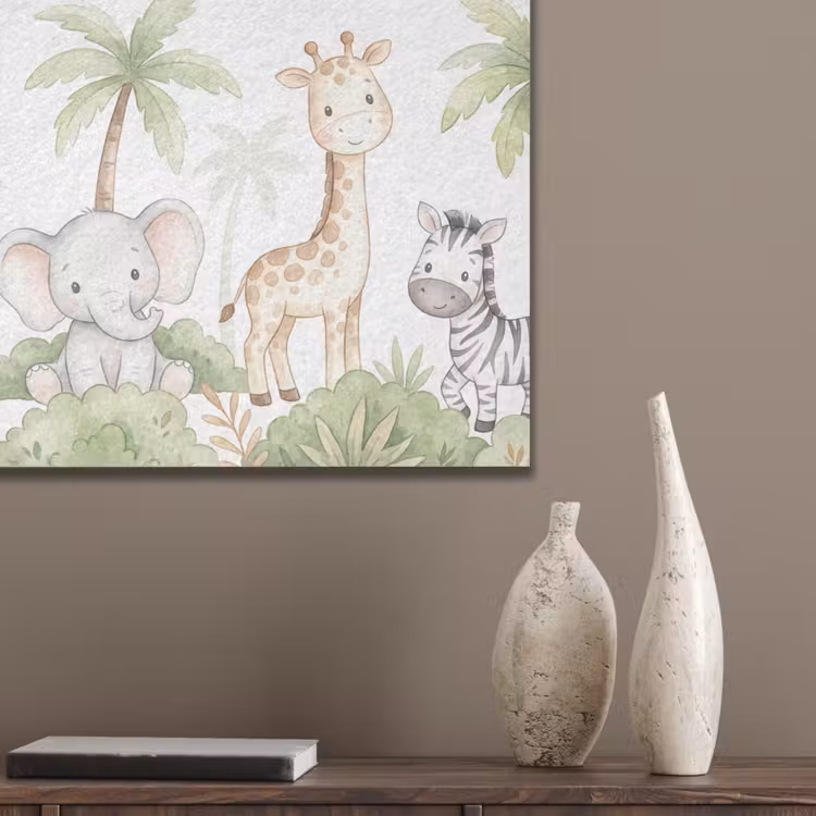 Dieren - Jungle - Pastel PET vilt klein -sfeer6_closeup