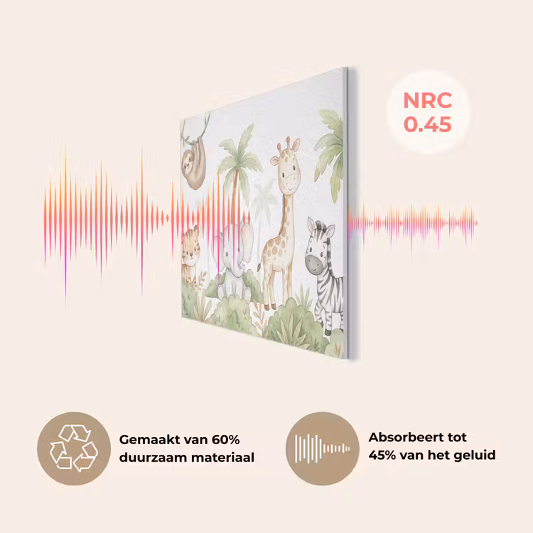 Dieren - Jungle - Pastel PET vilt klein -USP_NL