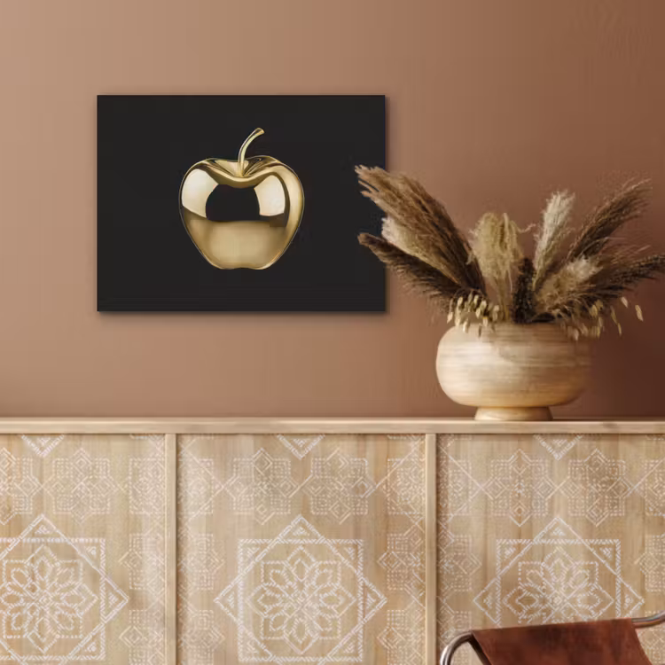 Appel - Goud - Chrome - Zwart PET vilt klein -sfeer4
