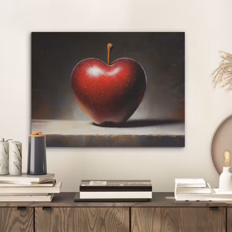 Apple - Hart - Rood PET vilt klein -sfeer1