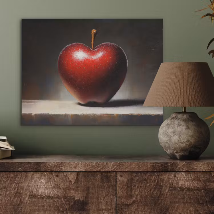 Apple - Hart - Rood PET vilt klein -sfeer2