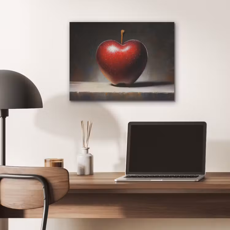 Apple - Hart - Rood PET vilt klein -sfeer5