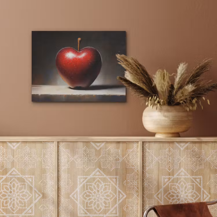 Apple - Hart - Rood PET vilt klein -sfeer4