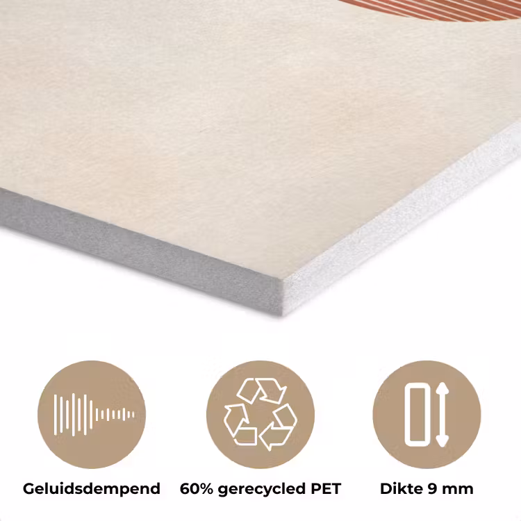 Bogen - Beige - Vormen PET vilt klein -closeup_NL