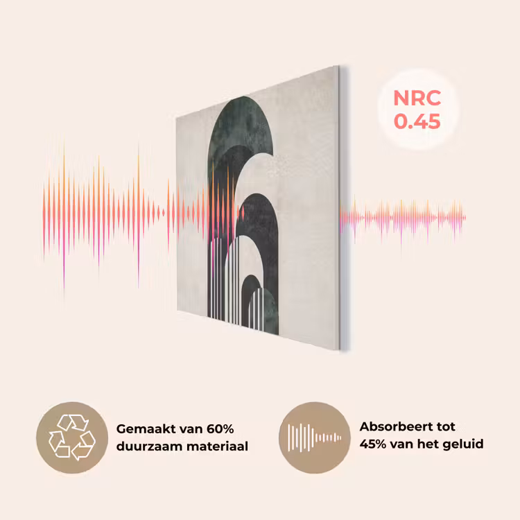 Bogen - Donkergroen - Lijnen PET vilt klein -USP_NL