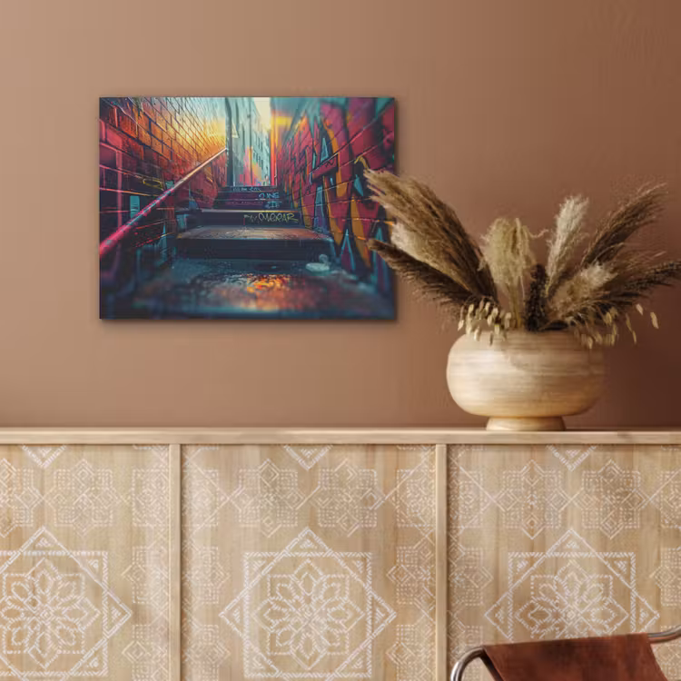 Architectuur - Neon - Trap - Graffiti PET vilt klein -sfeer4