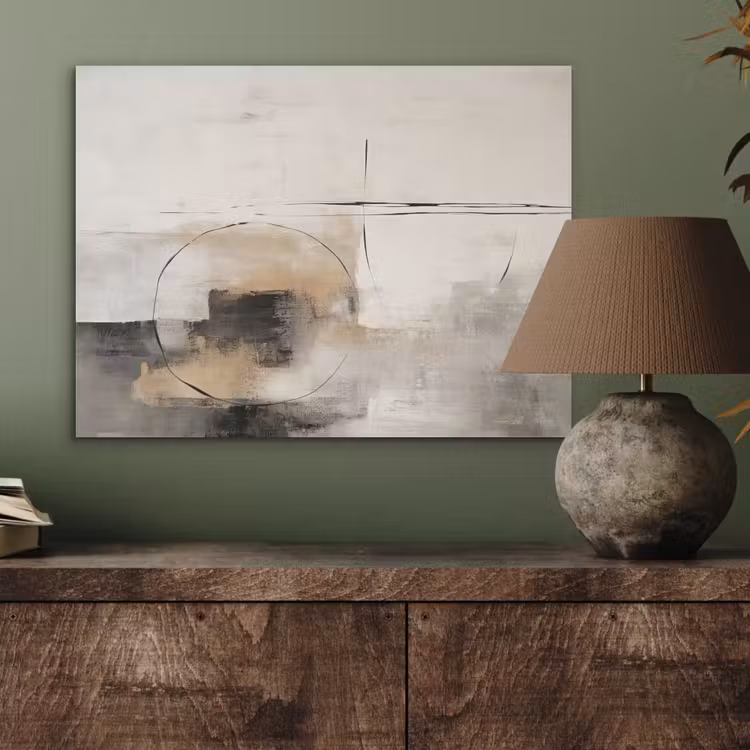 Kunst - Abstract - Grijs - Industrieel PET vilt klein -sfeer2