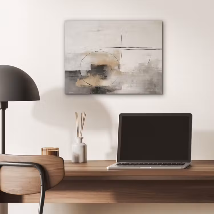 Kunst - Abstract - Grijs - Industrieel PET vilt klein -sfeer5