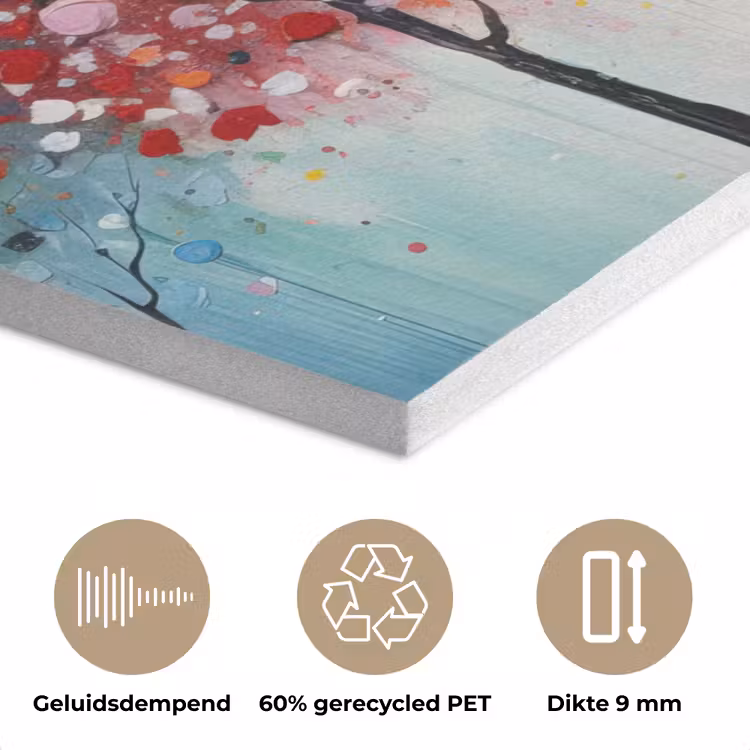 Kunst - Bomen - Natuur - Acryl PET vilt klein -closeup_NL