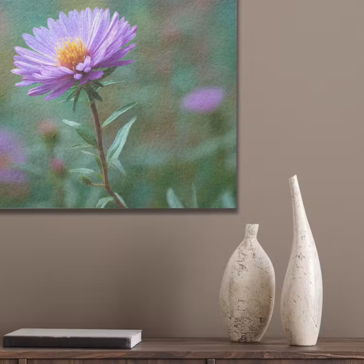 Aster - Paars - Bloem - Blaadjes PET vilt klein -sfeer6_closeup