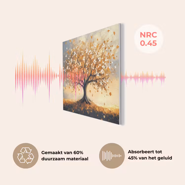 Herfst - Boom - Oranje - Bladeren - Levensboom - Abstract PET vilt klein -USP_NL